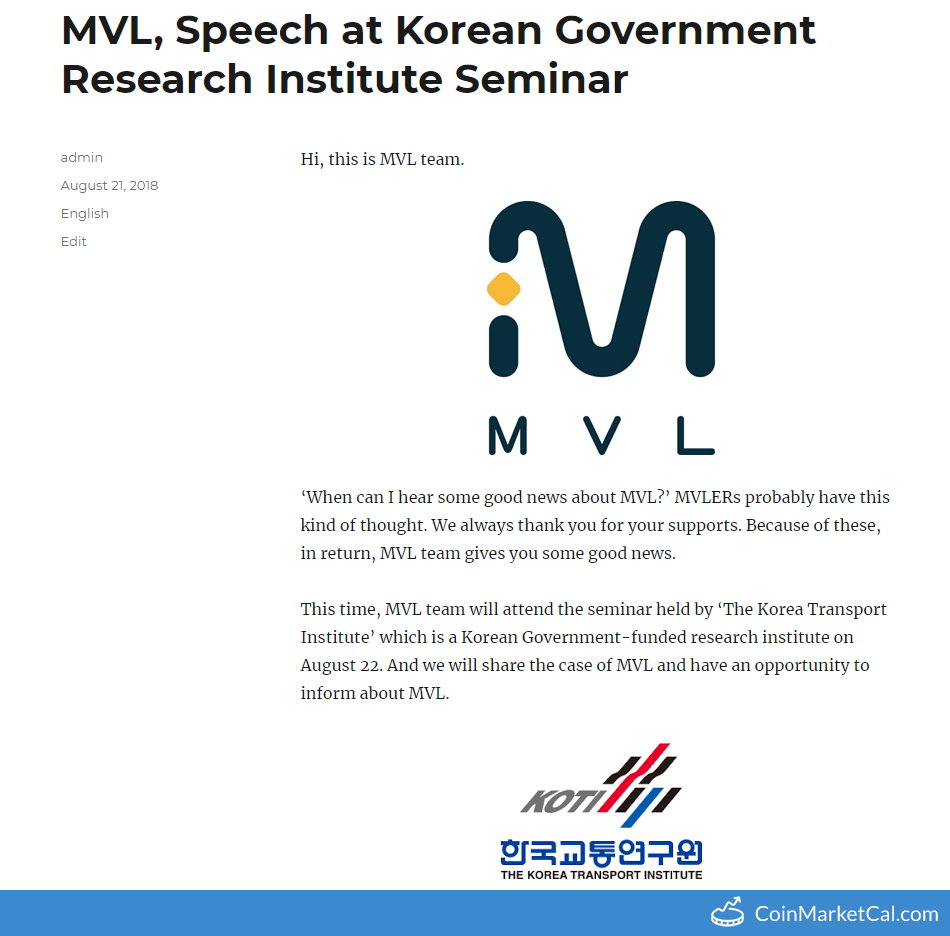 MVL, Speech at Seminar image