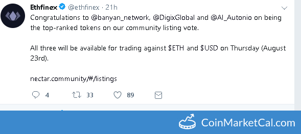 Ethfinex listing image