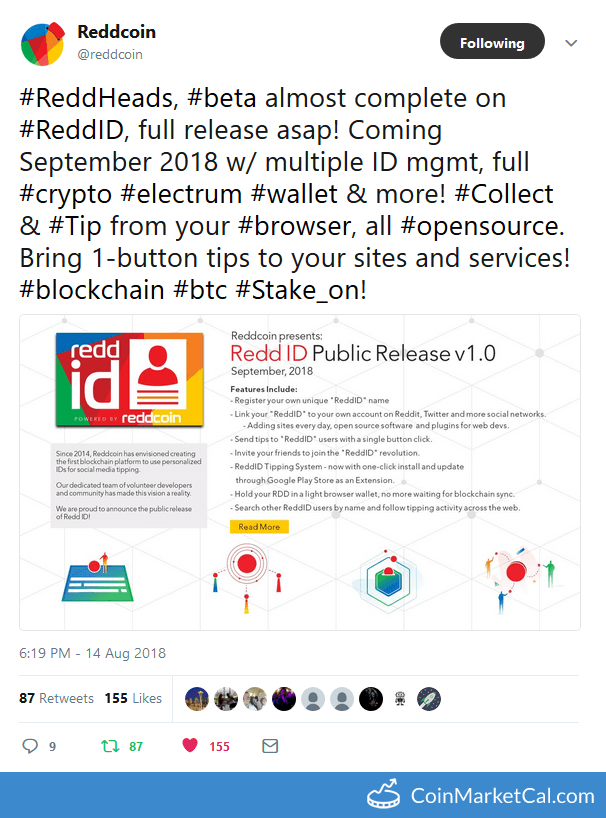 ReddID Production Release image