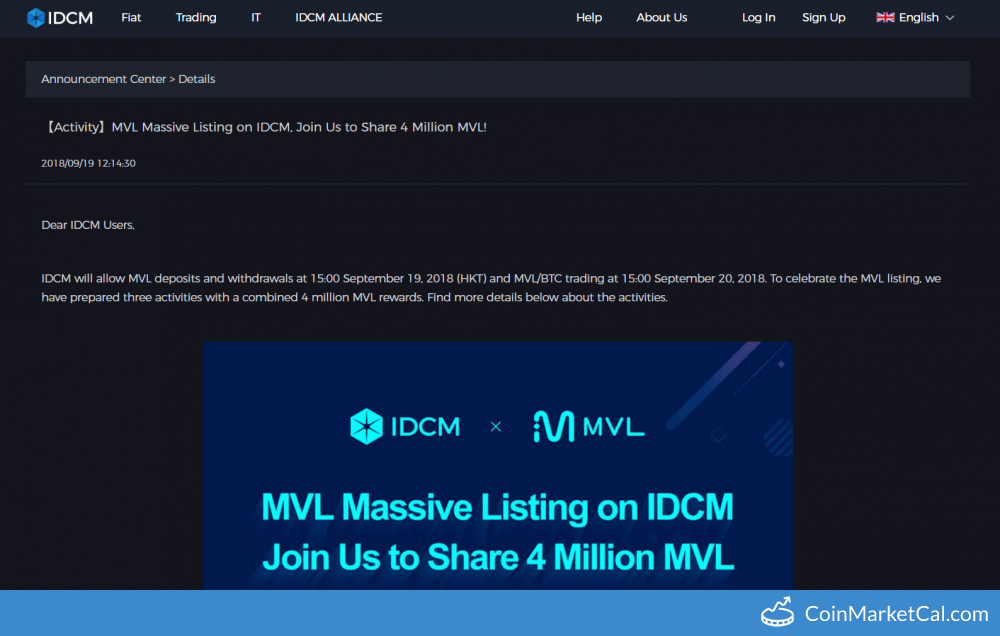 Listing on IDCM image