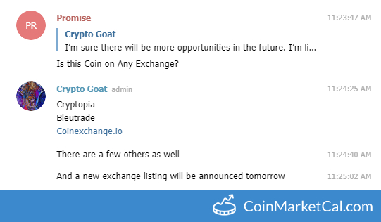 New Exchange Announced image