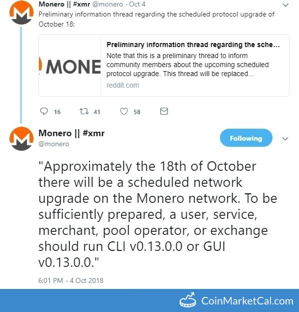 Monero Network Upgrade image